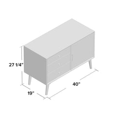 Lafrance 3 Drawer Accent Cabinet