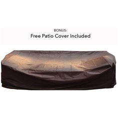 Ohana Wicker Furniture Outdoor Dining Set Mixed Brown with Free Patio Cover- 8 Person (Gray-8) … B07X5B936N