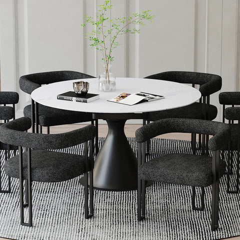 Calisto Round Pedestal Dining Table w/Extension
