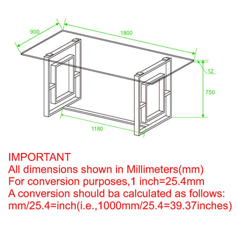 Eros Rectangular Dining Table