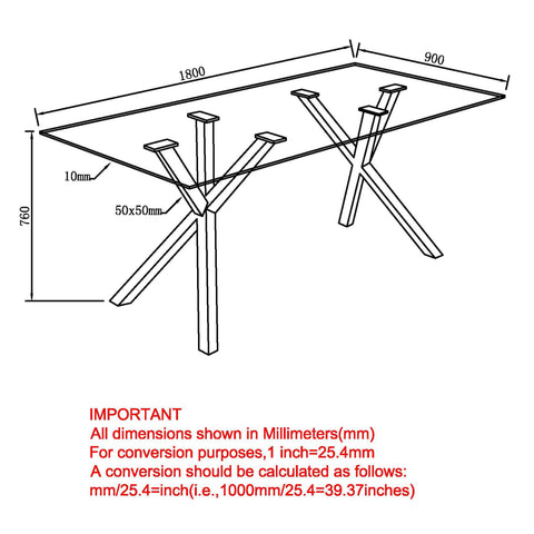 Stark Rectangular Dining Table
