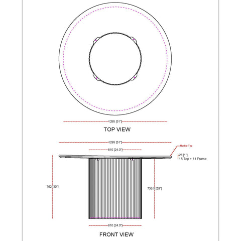 Jilsa Round Dining Table