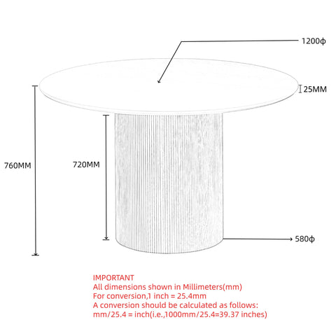 Tovas Round Dining Table