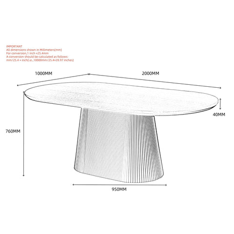 Tovas Oval Dining Table