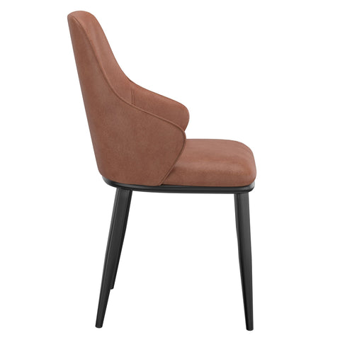 Kash Dining Chair, Faux Leather, set of 2,