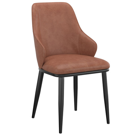 Kash Dining Chair, Faux Leather, set of 2,