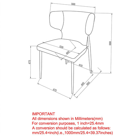 Olis Dining Chair, set of 2,