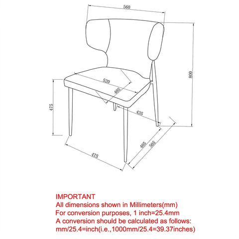 Olis Dining Chair, set of 2,
