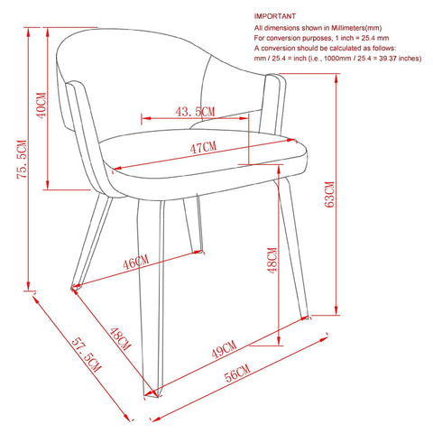Freya Dining/Lounge Chair, Set of 2
