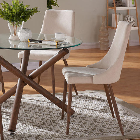 Cora Fabric Dining Chair, set of 2,