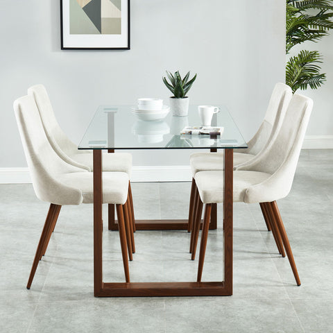 Cora Fabric Dining Chair, set of 2,