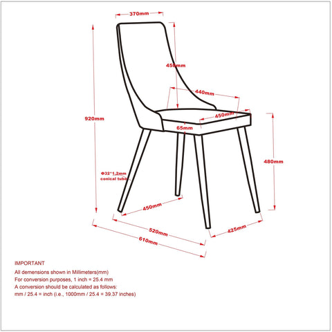 Cora Fabric Dining Chair, set of 2,