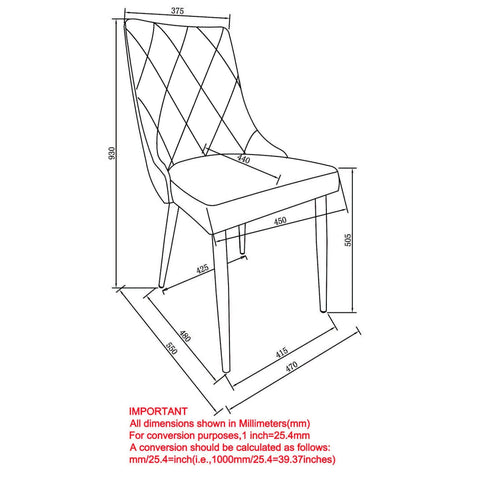 Antoine Dining Chair, set of 2,