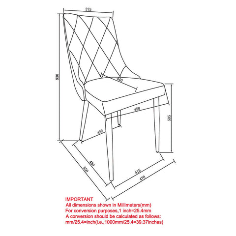 Antoine Dining Chair, set of 2,
