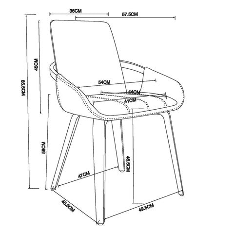 Caspian Dining Chair, set of 2