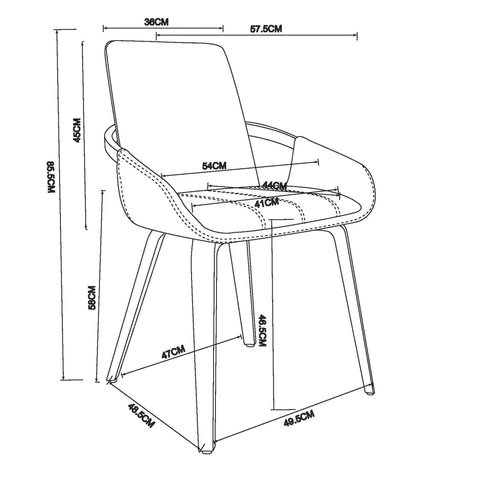 Caspian Dining Chair, set of 2