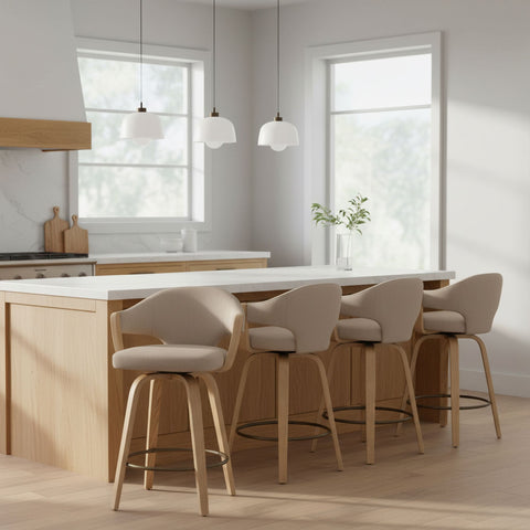 Freya 26" Counter Stool with Swivel, Set of 2