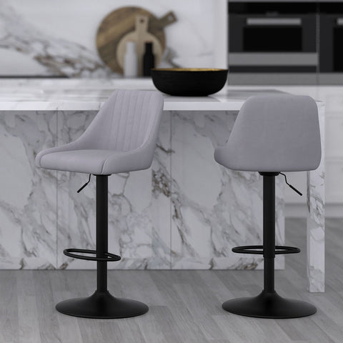 Kron Adjustable Height Air-Lift Swivel Stool, set of 2,