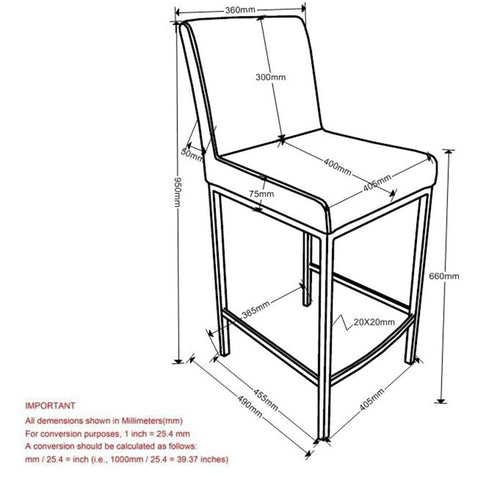 Porto 26" Counter Stool, set of 2,