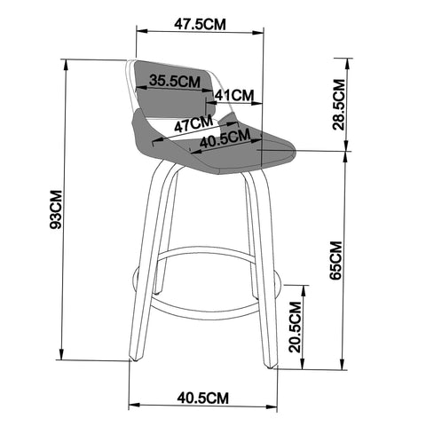 Hudson 26" Counter Stool with Swivel
