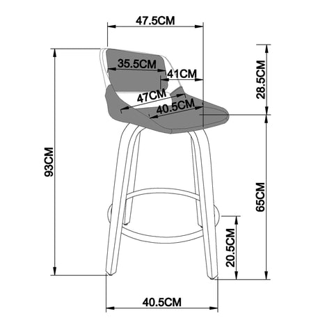 Hudson 26" Counter Stool with Swivel