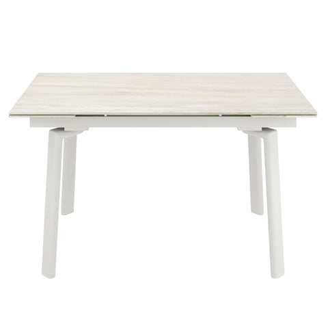 Bellaro/Caprese 7pc Dining Set - Travertine Table with Beige Chair