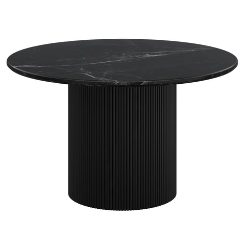 Jilsa/Kazan 5pc Dining Set - Black Table with Black & Aged Gold Chair