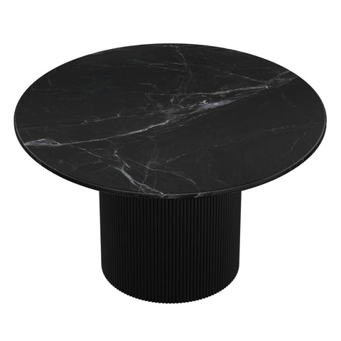 Jilsa/Kazan 5pc Dining Set - Black Table with Ivory & Black Chair