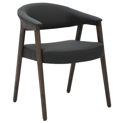 Aurelia/Bexley 7pc Dining Set - Bulgari White Table with Black Chair