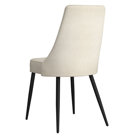 Aurelia/Koda 7pc Dining Set - Travertine Table with Beige PU Chair