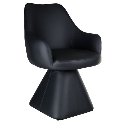 Tovas/Caprese 5pc Dining Set - Black Table with Black Chair