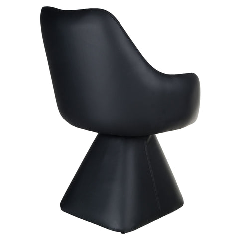 Tovas/Caprese 5pc Dining Set - Black Table with Black Chair