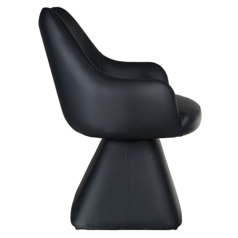 Tovas/Caprese 5pc Dining Set - Black Table with Black Chair
