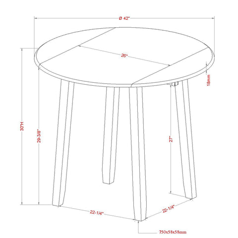 Conrad 5pc Dining Set