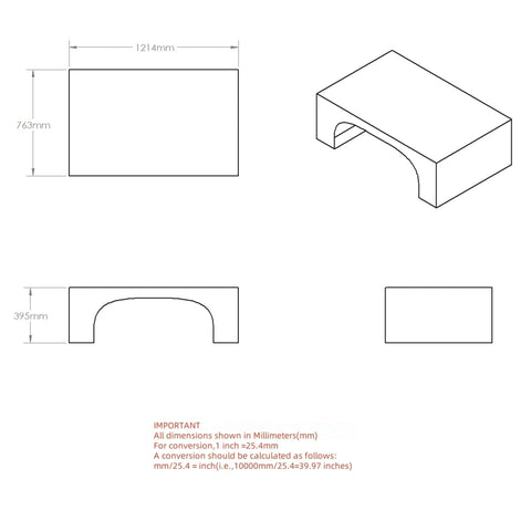 Atticus Contract Grade Rectangular Coffee Table
