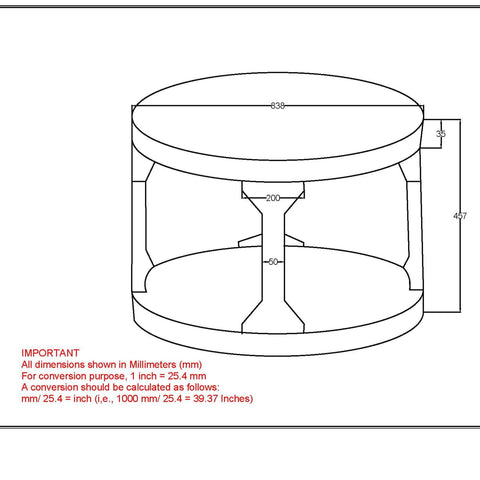 Avni Round Coffee Table