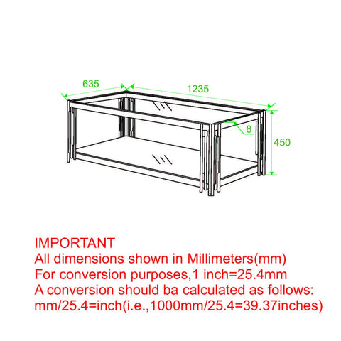 Estrel Rectangular Coffee Table