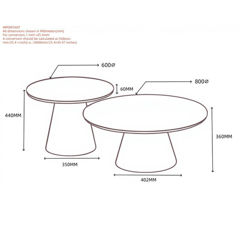 Galio 2pc Coffee Table set