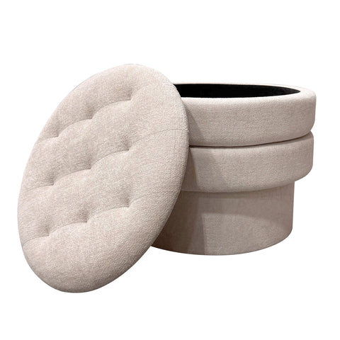 Kepler Round Storage Ottoman