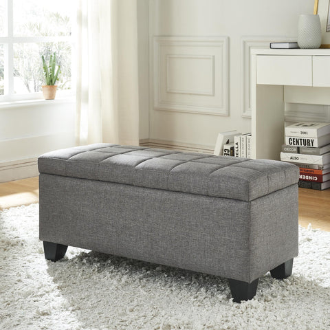 Lila Rectangular Storage Ottoman Bench
