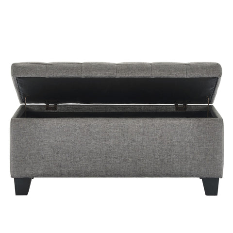 Lila Rectangular Storage Ottoman Bench