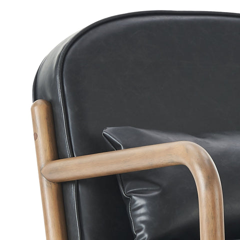 Fani Accent Chair, Faux Leather