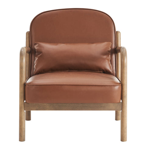 Fani Accent Chair, Faux Leather