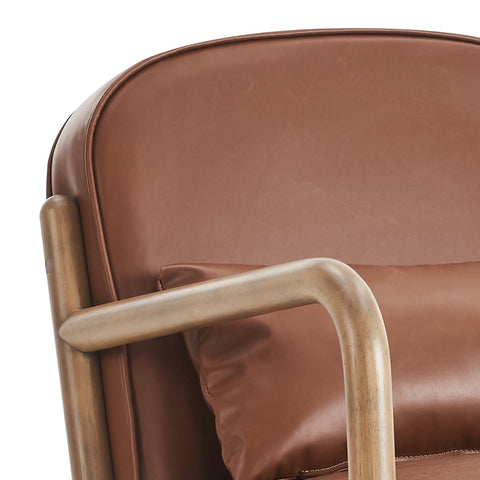 Fani Accent Chair, Faux Leather