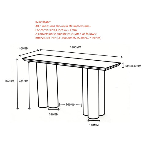 Seaton Console Table, 47.25"