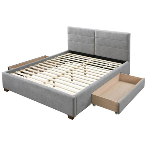 Emilio 60" Queen Platform Bed w/Drawer