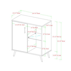 Beya 1 Door Accent Cabinet