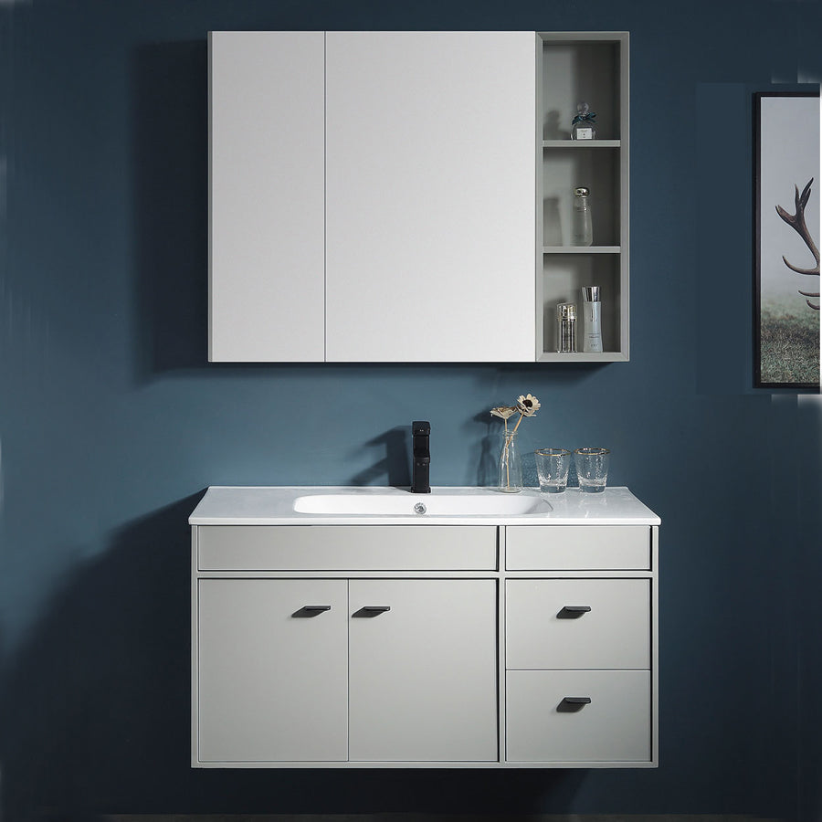 40' Spanish White Basin Bathroom Vanity