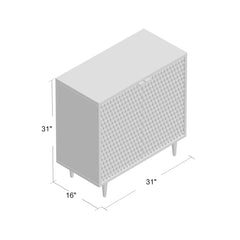 Maximiliano 2 Door Apothecary Accent Cabinet