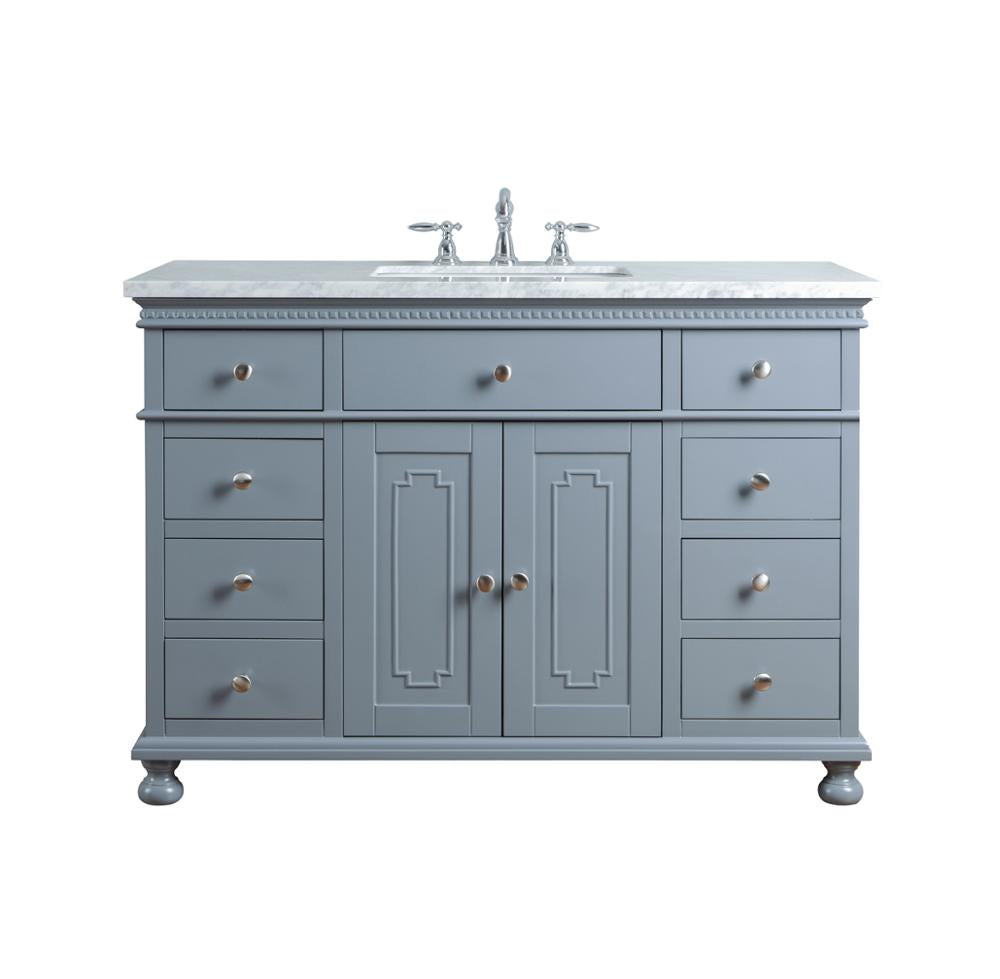 48 inch Wood Bathroom Vanity Brushed Nickel